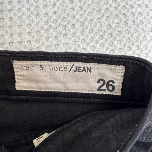 Rag & Bone Nina Black High Rise Skinny Casual Jeans W15321769BLK - Picture 4 of 6